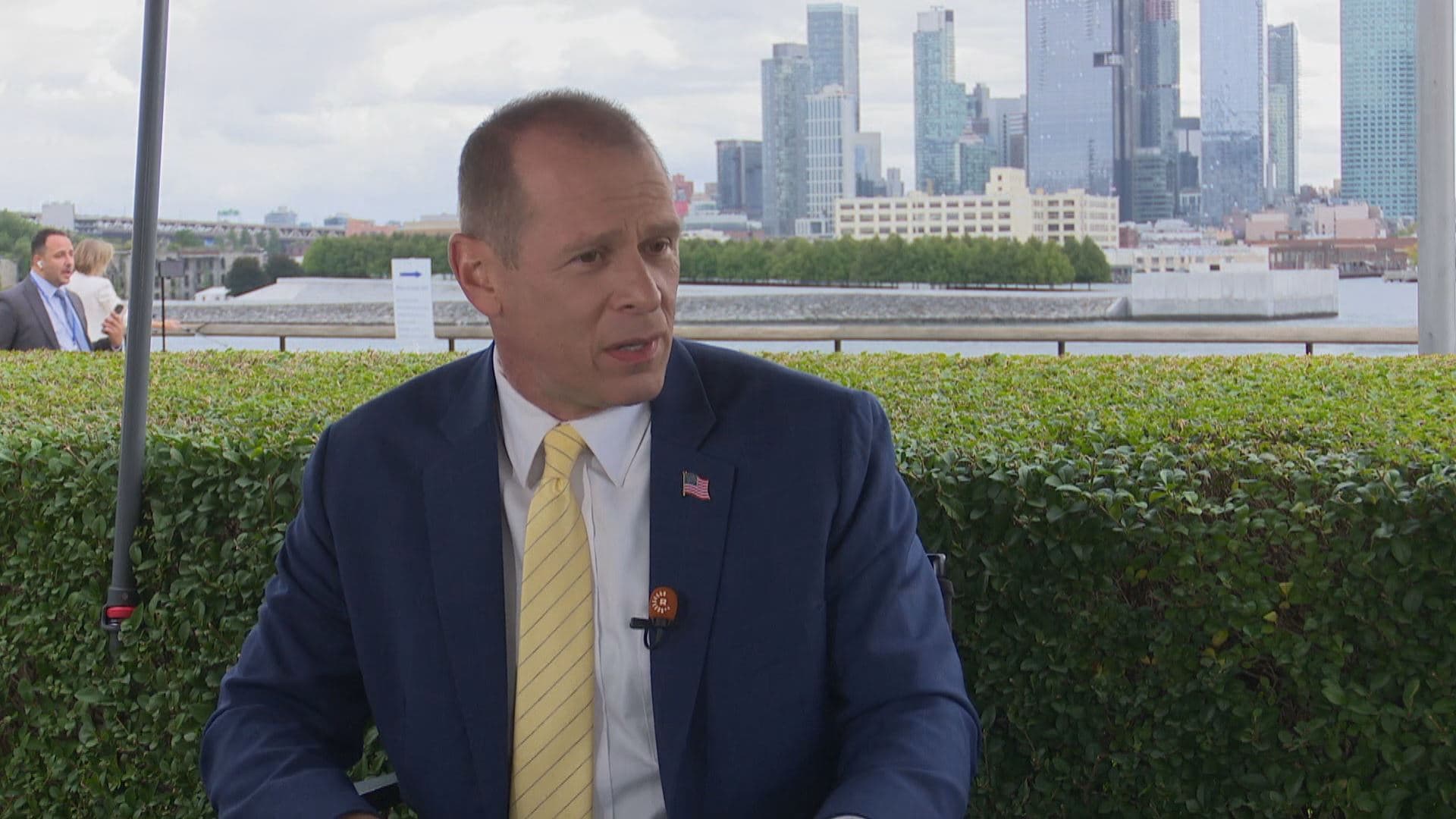 Samuel Werberg, the US State Department’s regional spokesperson, speaking to Rudaw in New York on September 26, 2024. Photo: Rudaw