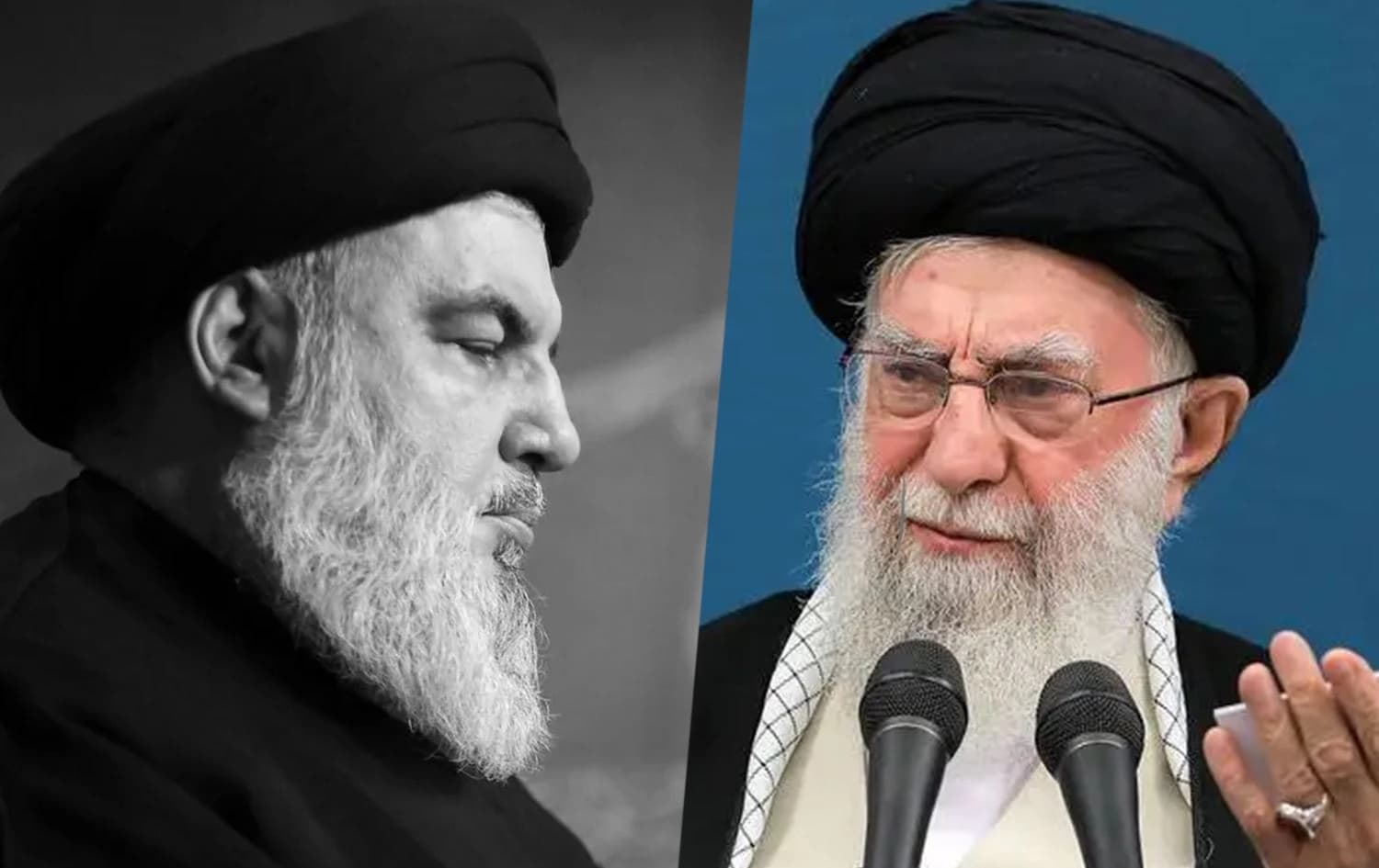 Foto: Hasan Nasrallah ve Ali Hamaney