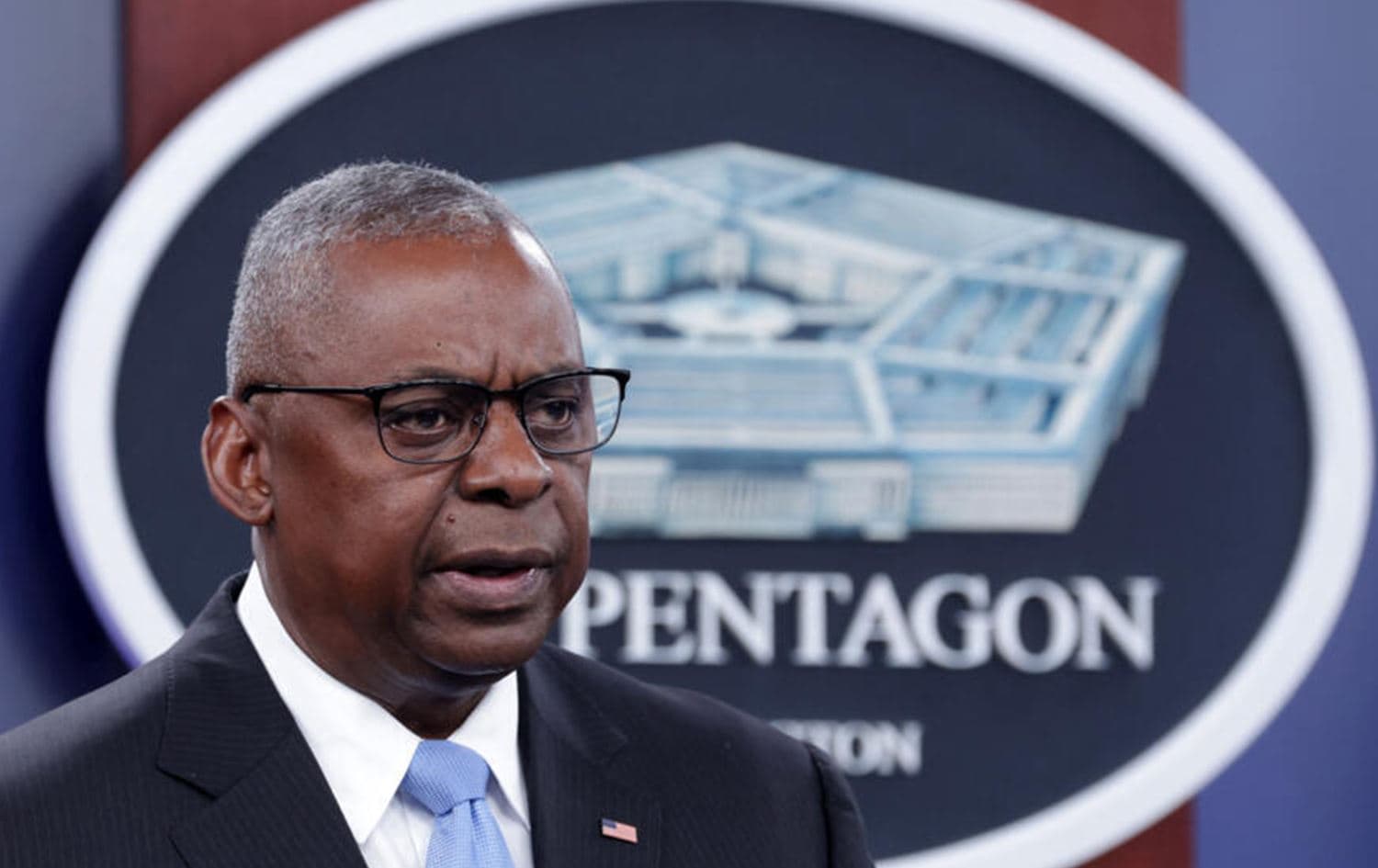 US Secretary of Defense Lloyd Austin III at a news briefing in the Pentagon on July 25, 2024. File photo: AFP/Alex Wong