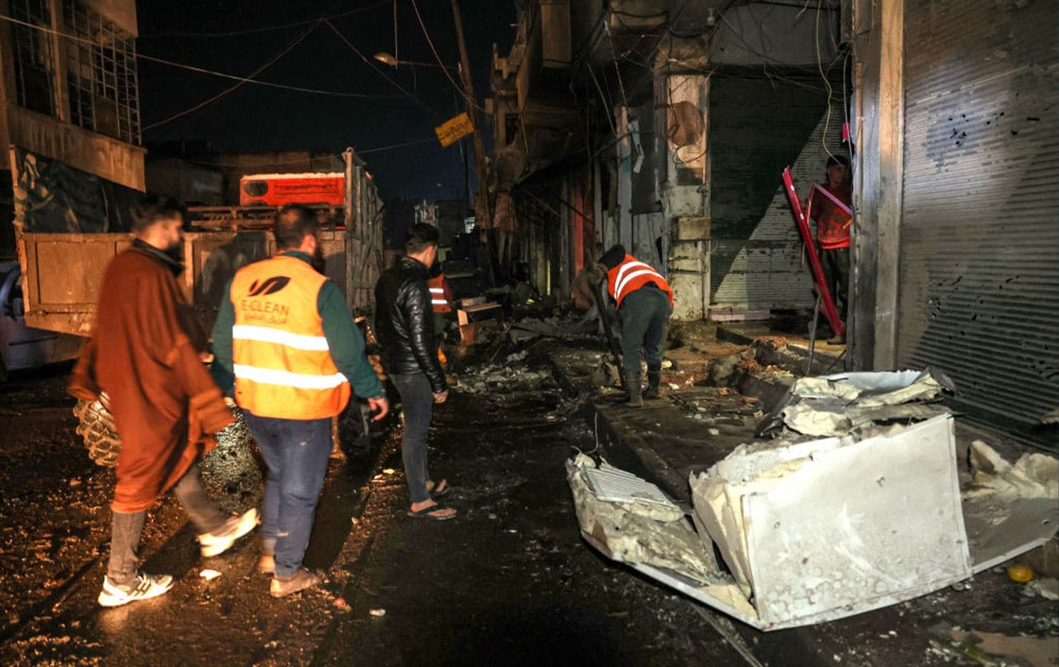 Aftermath of a Syrian regime strike in Idlib. Photo: AFP