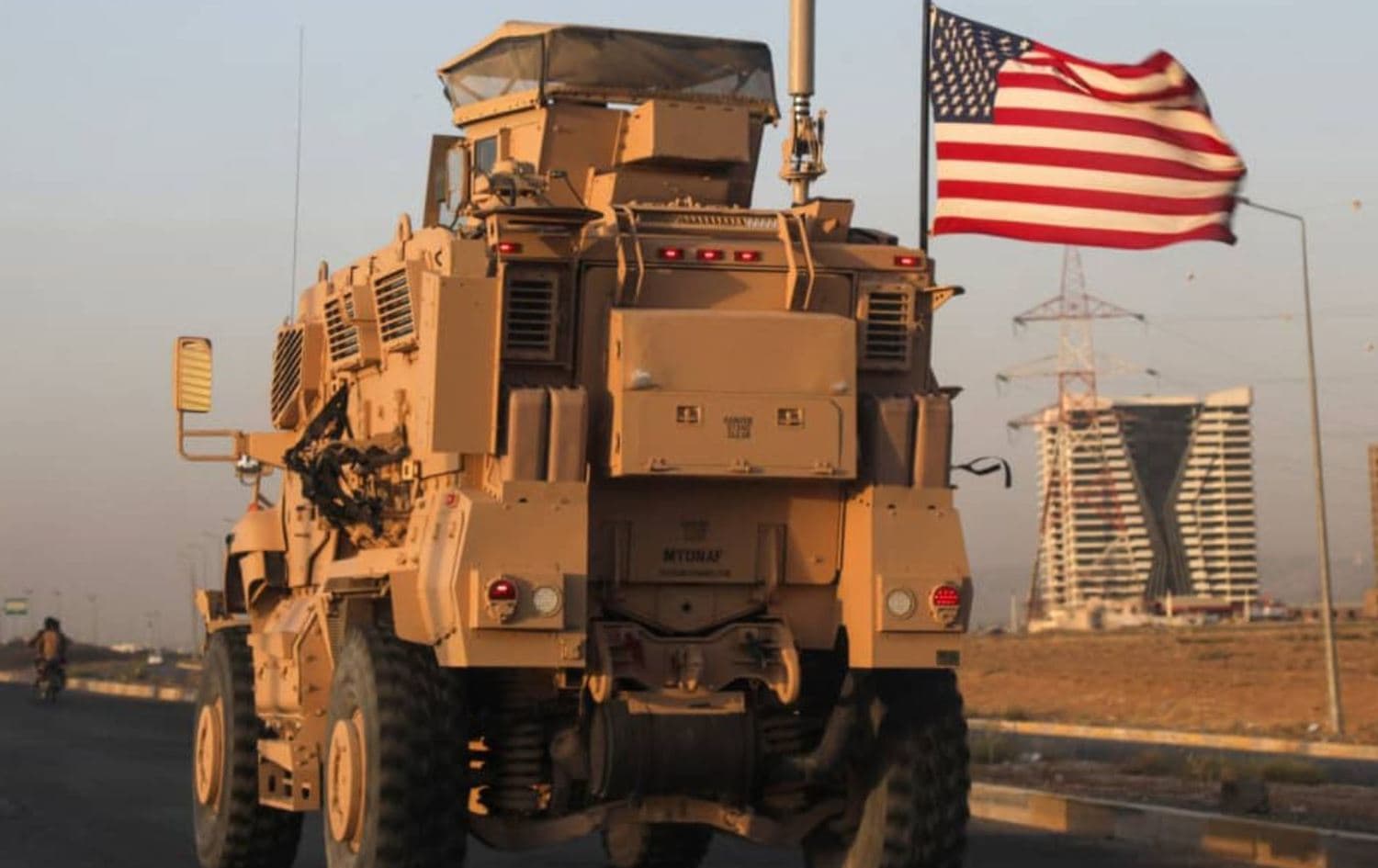 An American armored vehicle in Iraq. File photo: AFP