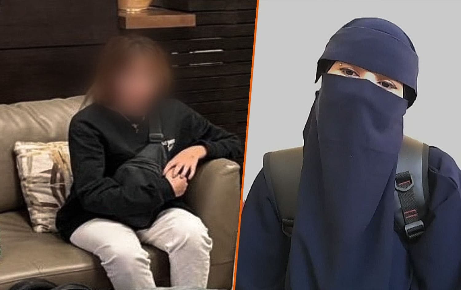 From left: Fawzia Amin Sido after and before being rescued from ISIS captivity. Photos: submitted/handout 