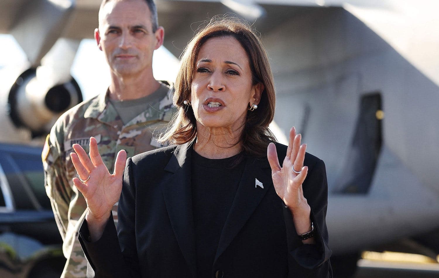 Demokratların başkan adayı ve ABD Başkan Yardımcısı Kamala Harris. / Foto: AFP