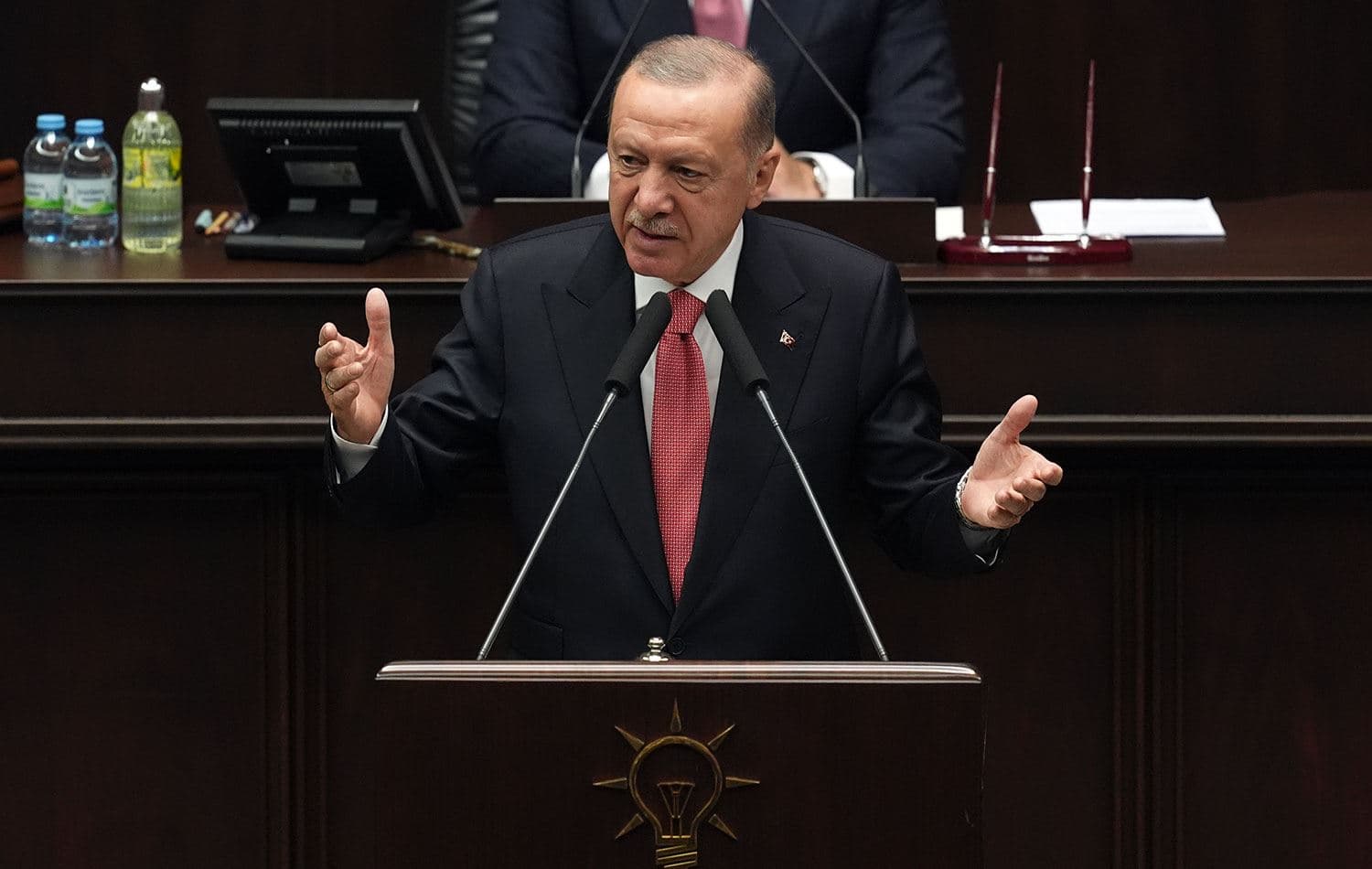 Türkiye Cumhurbaşkanı Erdoğan, AK Parti grup toplantısında konuştu. / Foto: AA