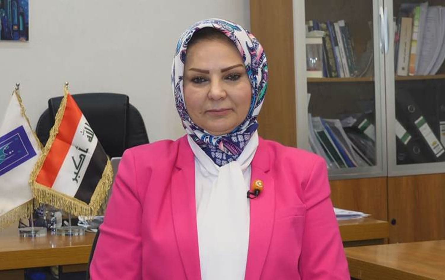 Jumana al-Ghalai, the spokesperson of the Independent High Electoral Commission (IHEC) speaking to Rudaw. File photo: Rudaw/screengrab