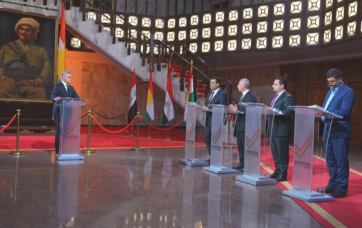 Candidates for the Kurdistan Region's parliamentary elections discuss drafting a regional constitution on Rudaw’s Chwar Bazna (Four Constituencies) program on October 13, 2024. Photo: Rudaw/screengrab