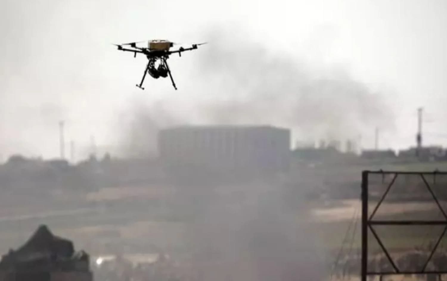 A test flight of an armed drone in Iraq. File photo: Aris Messinis/AFP