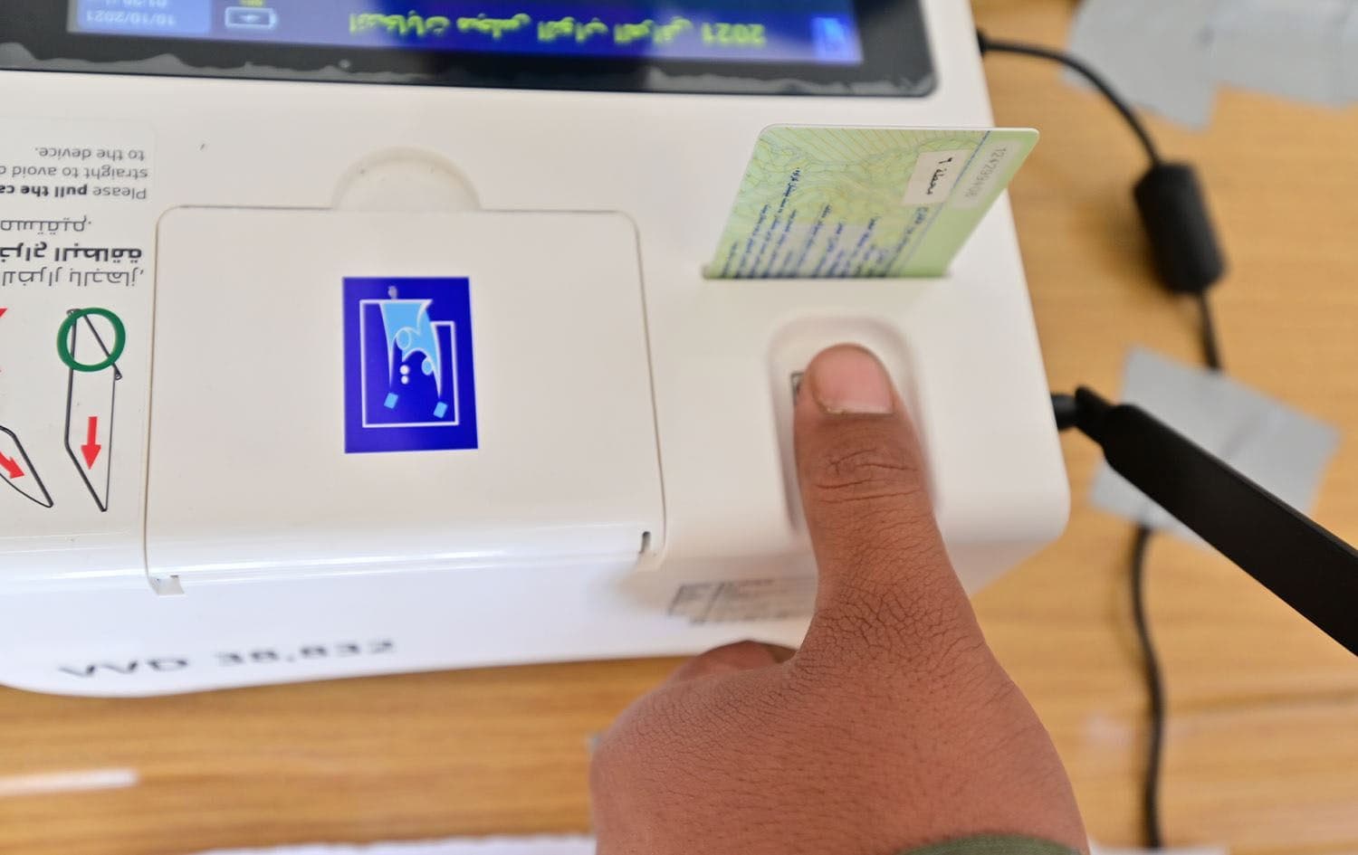 An electronic voting machine used in the 2021 Iraqi parliamentary elections. Photo: Bilind T. Abdullah/Rudaw