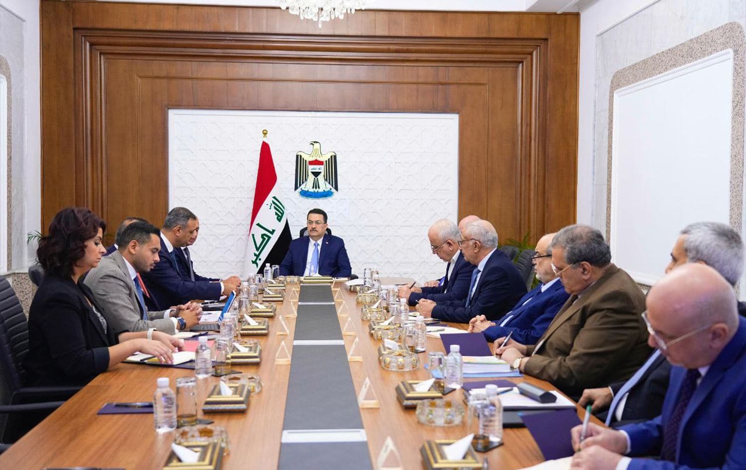 Iraqi Prime Minister Mohammed Shia' al-Sudani meeting with Egyptian businessmen in Baghdad on October 21, 2024. Photo: Sudani's office