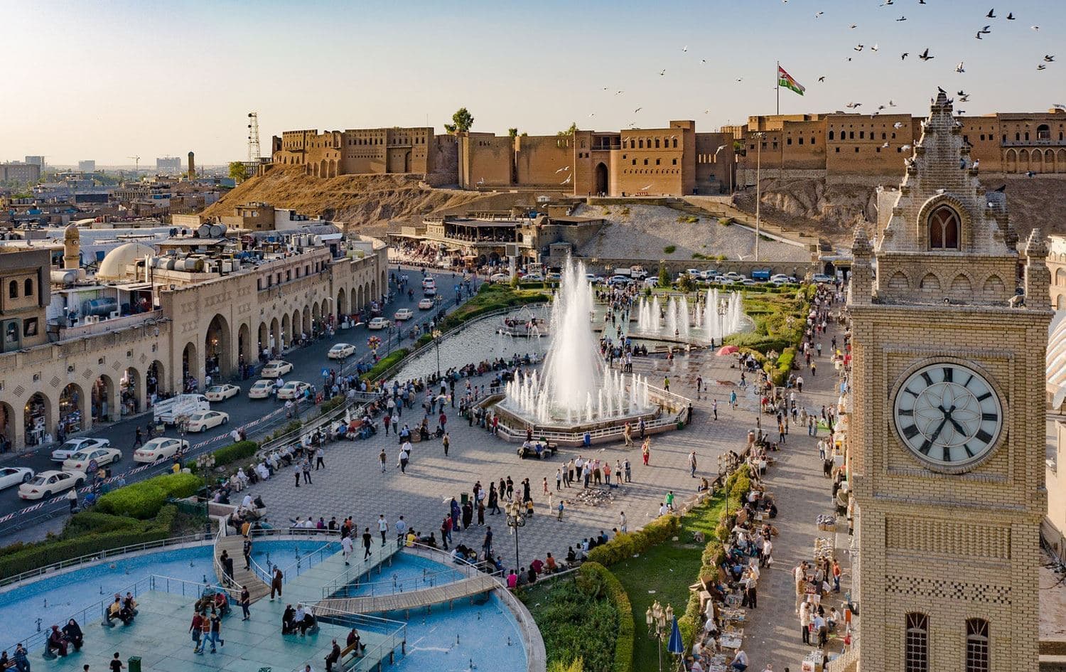 Başkent Erbil'den görünüm. / Foto: Arşiv