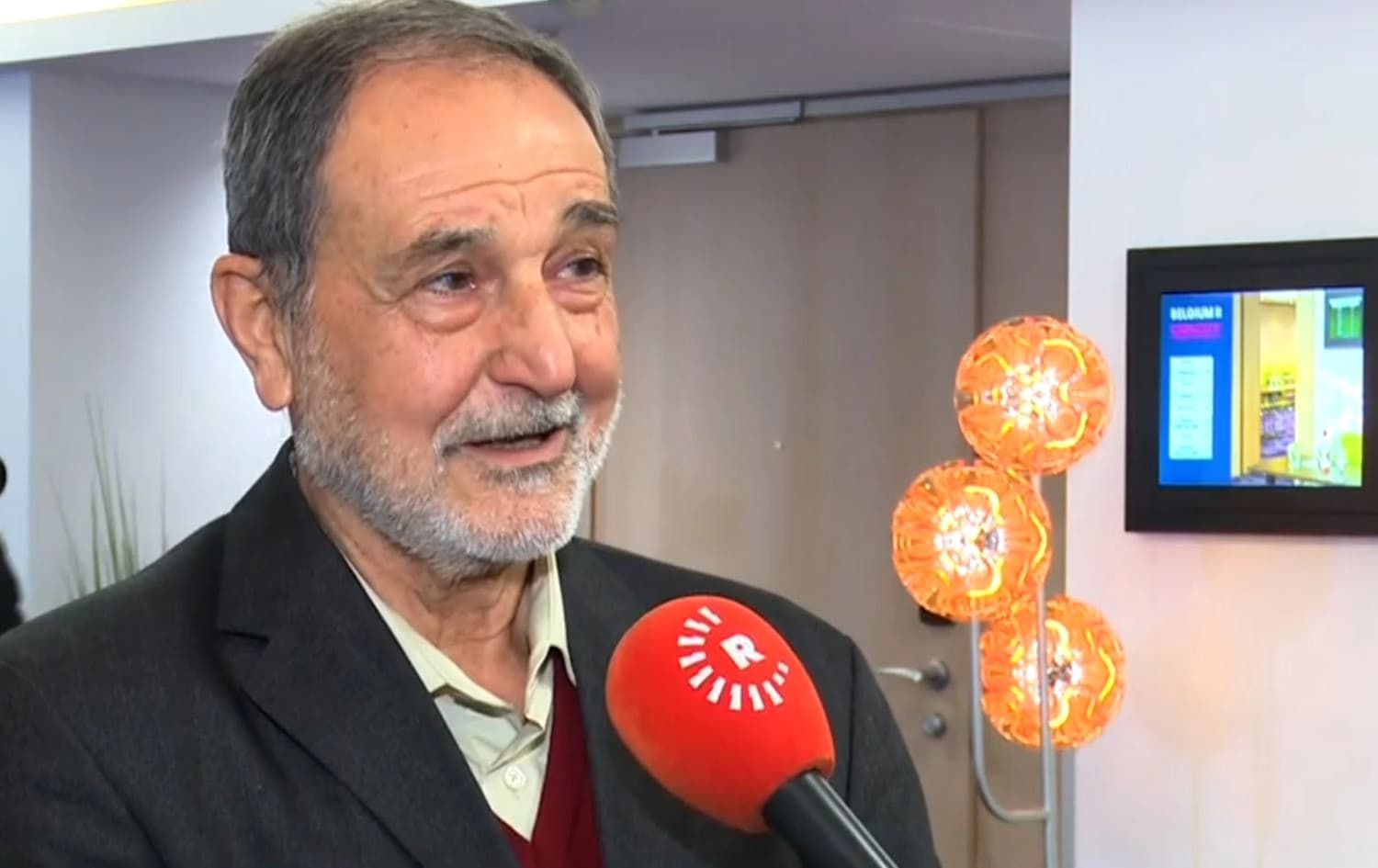 Riyad Derar, co-chair of the Syrian Democratic Council’s (SDC) Consultative Office, speaking to Rudaw on October 25, 2024. Photo: Rudaw 