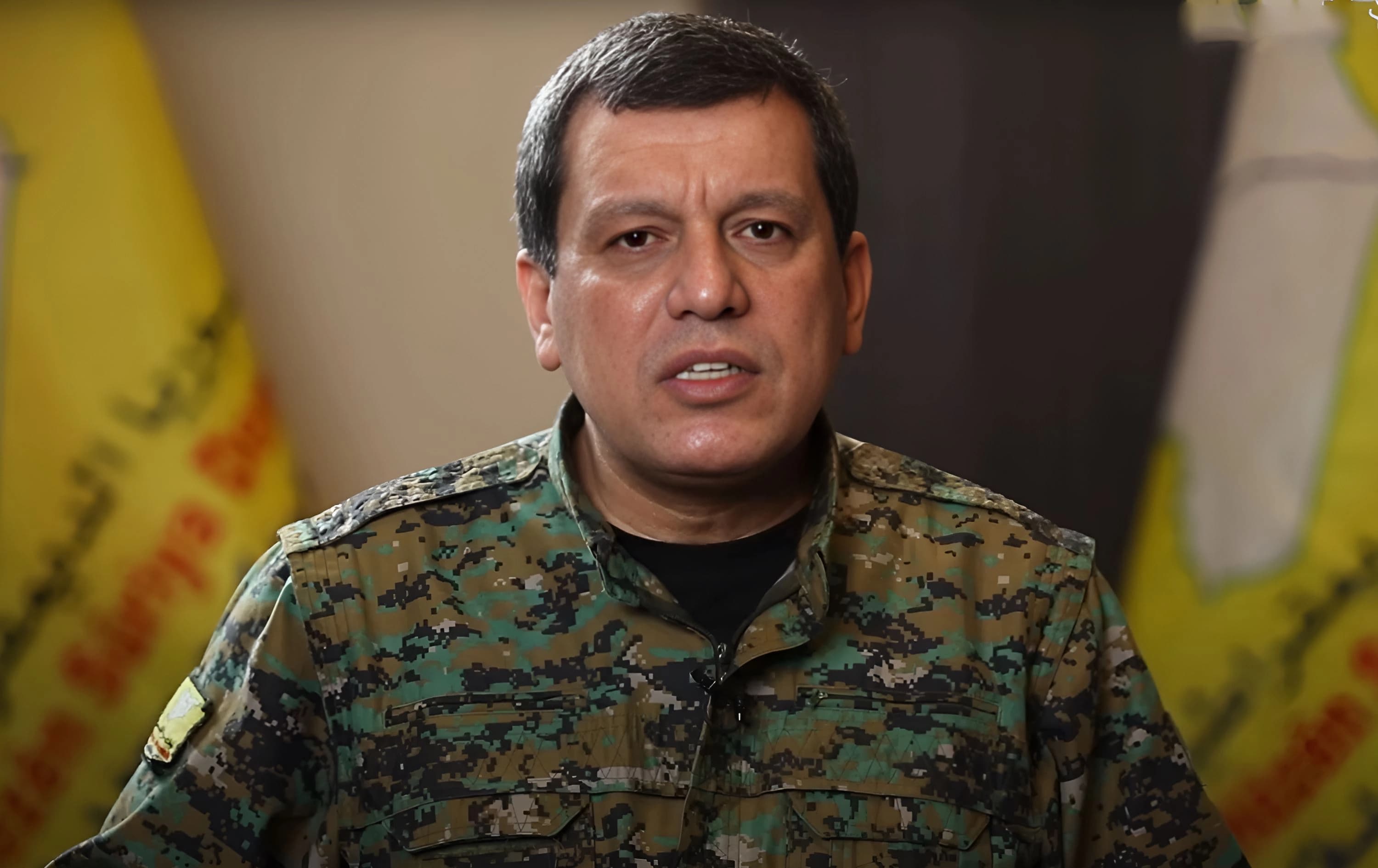 SDF commander Mazloum Abdi speaking in a video on October 26, 2024. Photo: SDF Press/screengrab 