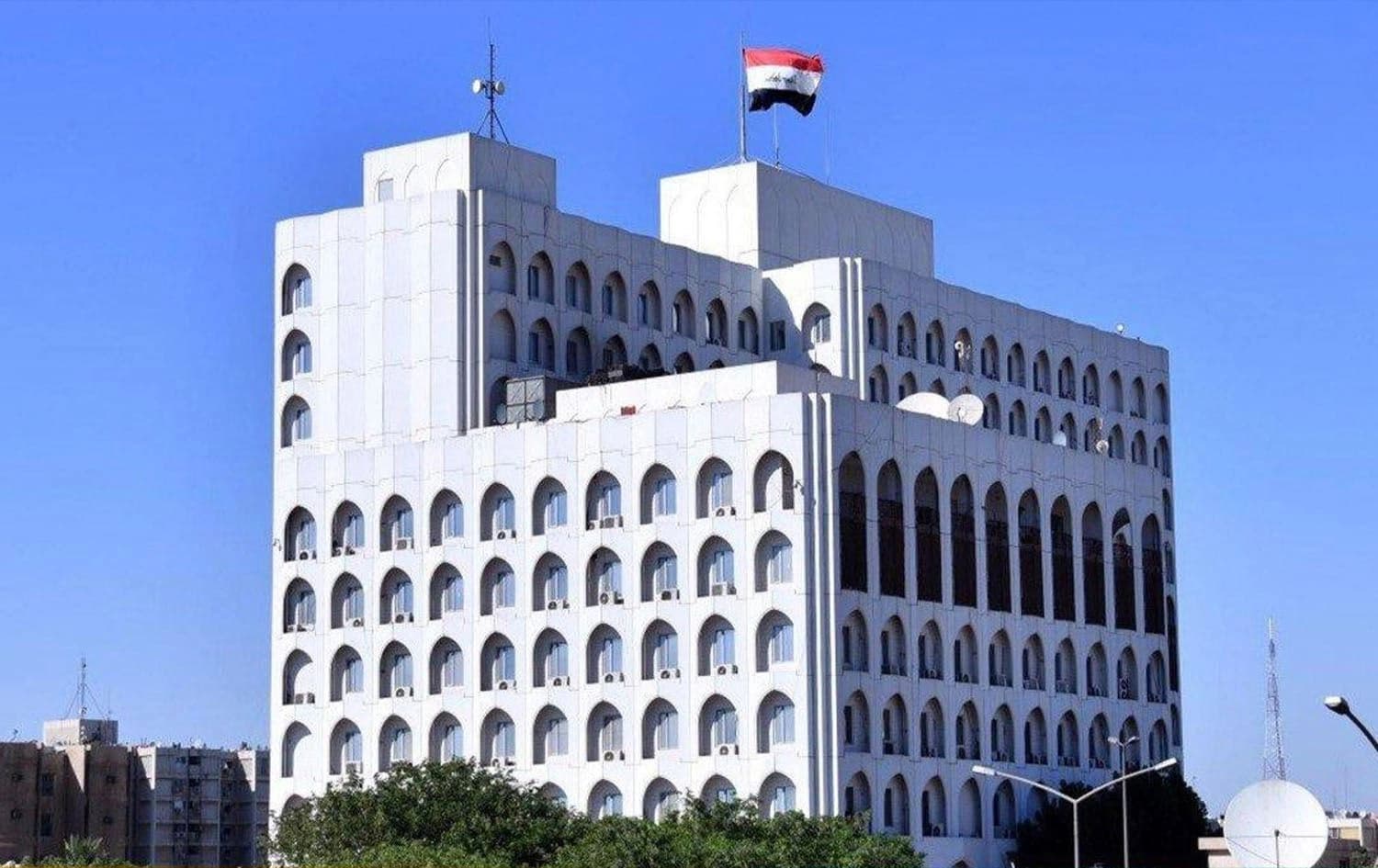 Iraqi Ministry of Foreign Affairs building in Baghdad. Photo: INA