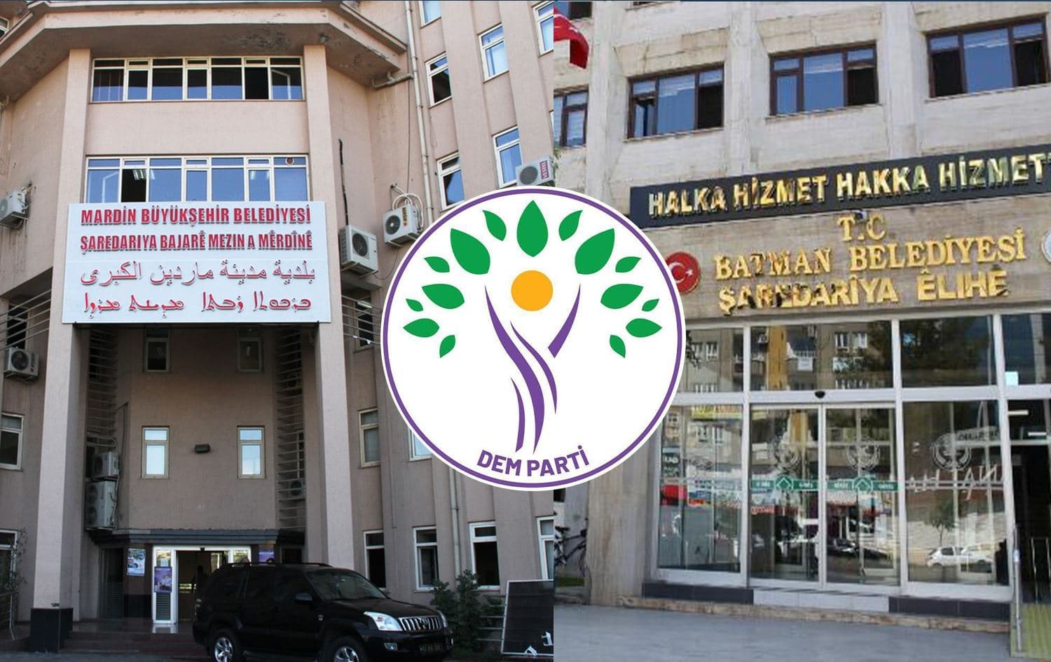 Qeyûm tayînî şaredariyên Mêrdîn, Êlih û Xelfetiyê hat kirin / Wêne: Rûdaw Grafîk