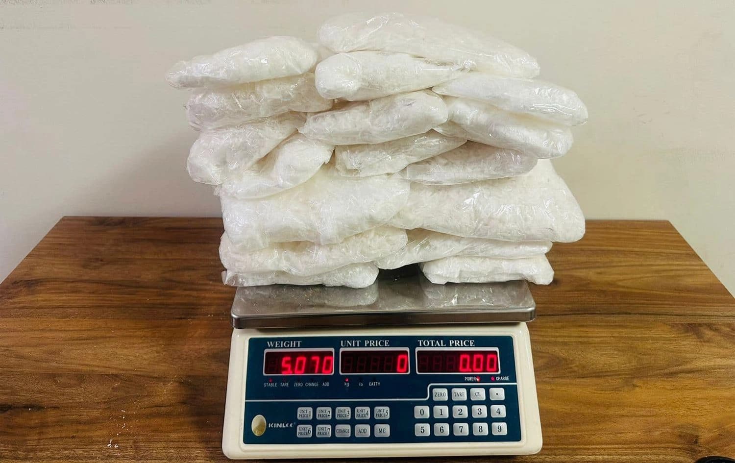 An image showing drugs seized in the Kurdistan Region posted on Facebook on November 4, 2024. Photo: Erbil Anti-Narcotics Directorate