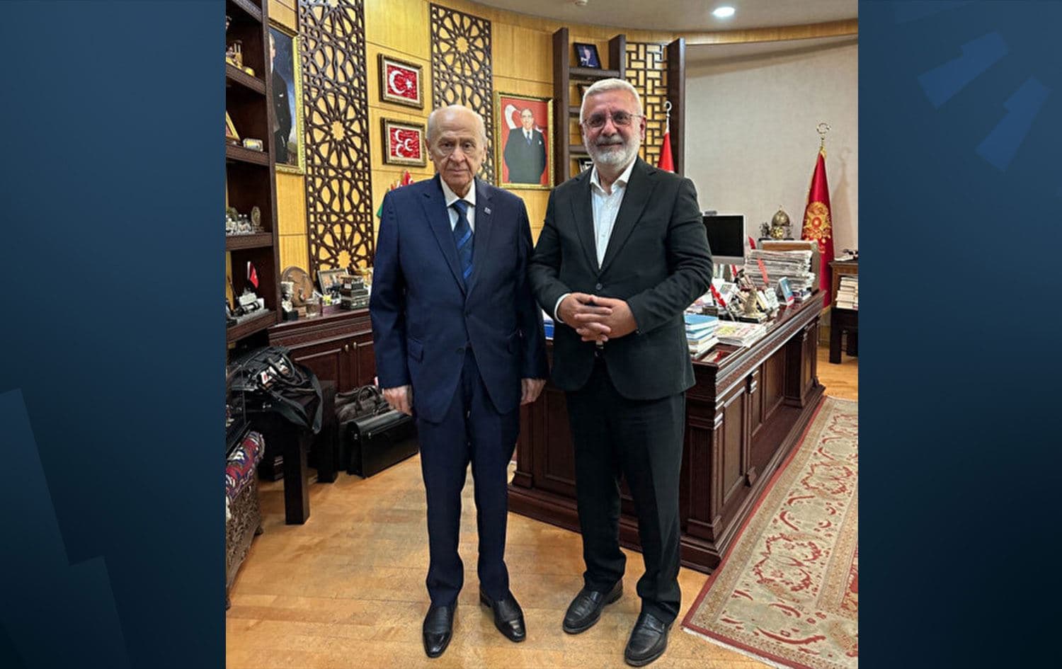 AK Partili Mehmet Metiner, MHP Lideri Devlet Bahçeli'yle görüştü