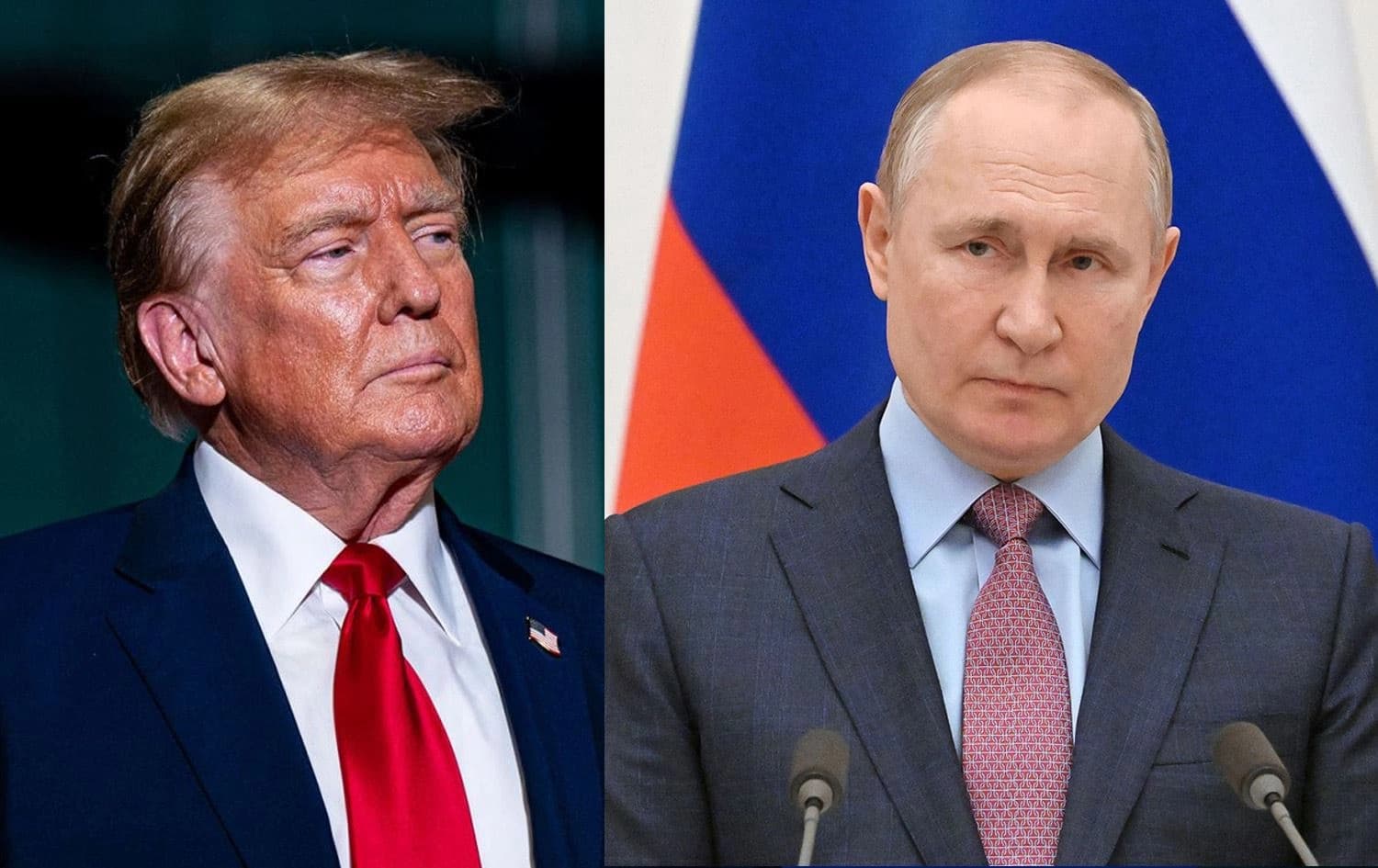 Donald Trump û Vladimir Putin \ Wêne: Rûdaw Grafîk