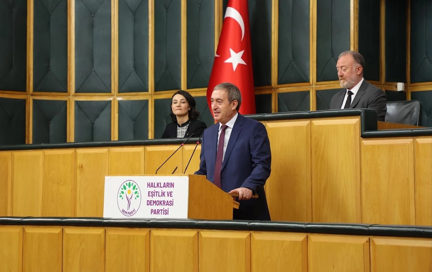  Hevserokê Giştî yê DEM Partiyê Tuncer Bakirhan / Wêne: ANKA