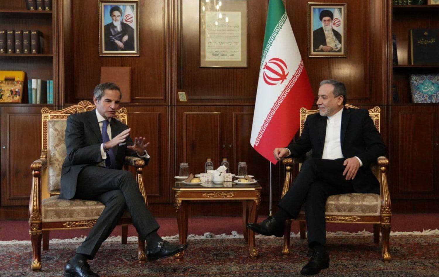 Iranian Foreign Minister Abbas Araghchi (right) meeting with head of the International Atomic Energy Agency (IAEA) Rafael Grossi in Tehran on November 14, 2024. Photo: Abbas Araghchi/X
