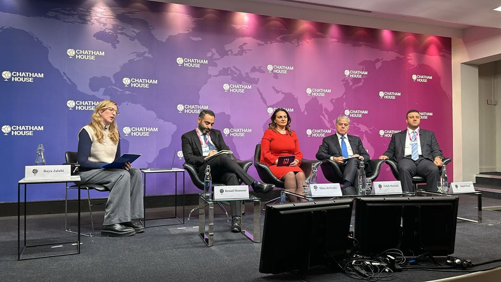 A panel from the Iraq Initiative Conference in Chatham House in London on November 20, 2024. Photo: Julian Bechocha/Rudaw