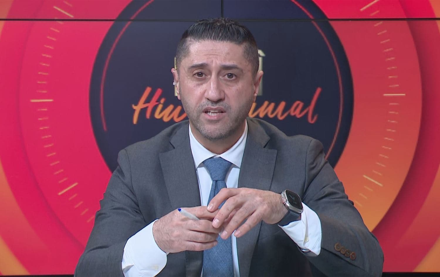 Hiwa Afandi, head of the Kurdistan Regional Government’s (KRG) Department of Information Technology, speaking to Rudaw on November 21, 2024. Photo: Screengrab/Rudaw