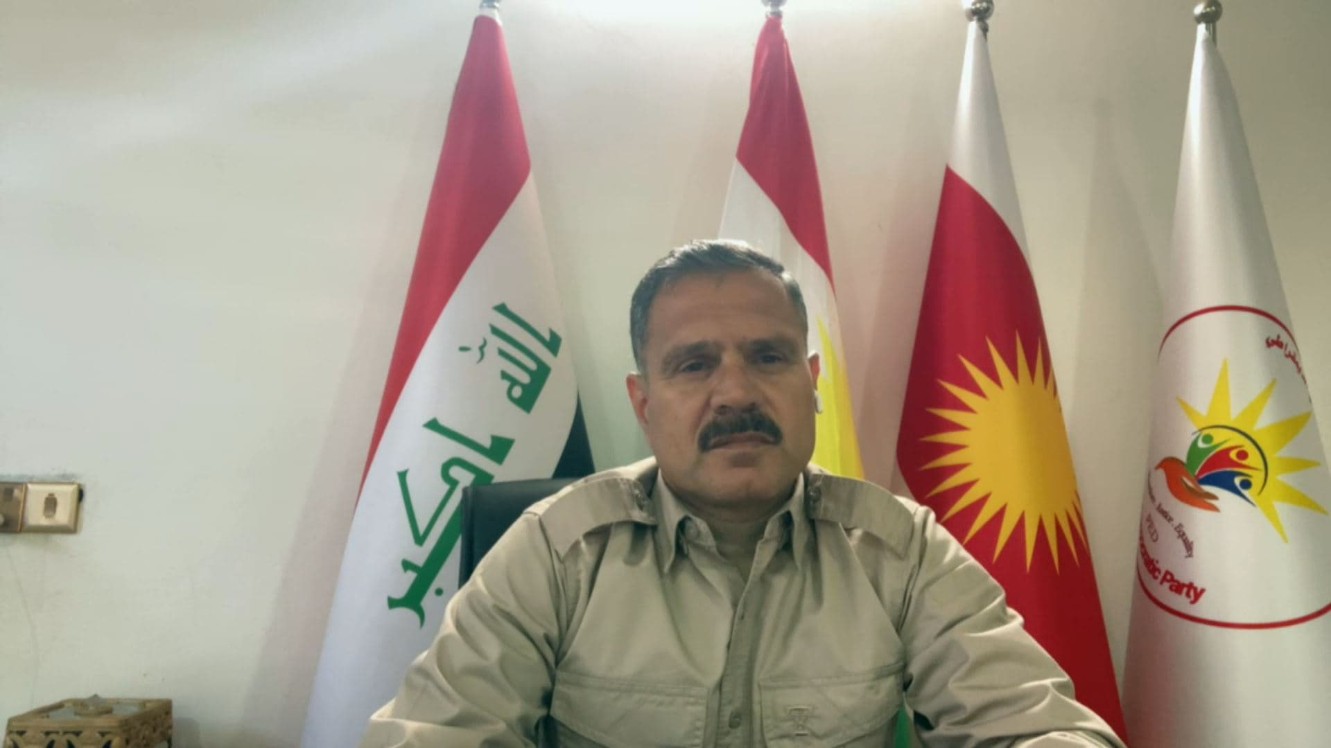 Haider Shasho speaking to Rudaw on December 3, 2024. Photo: Rudaw/screengrab