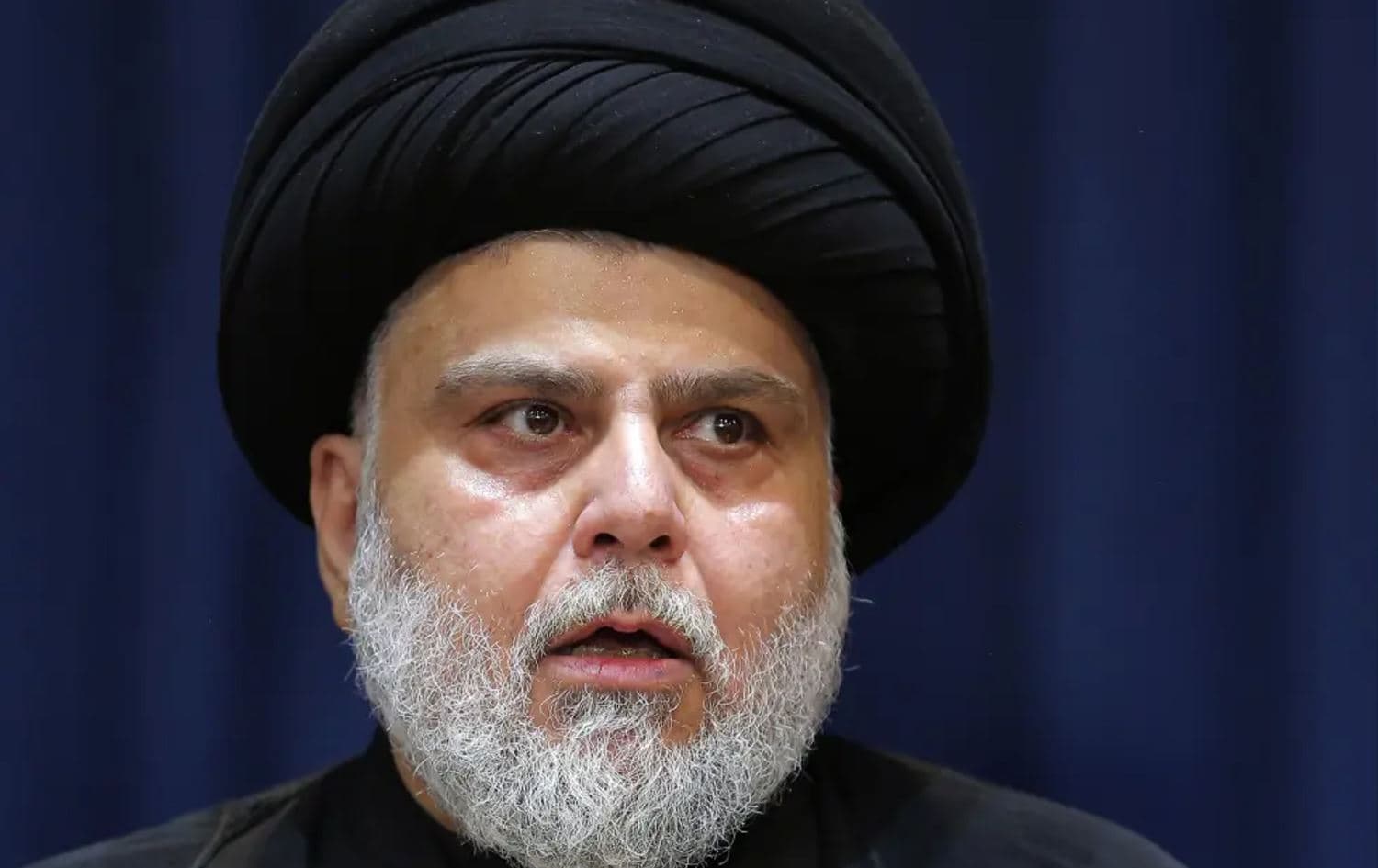 Influential Shiite cleric Muqtada al-Sadr in Najaf, Iraq on August 30, 2022. File photo: Anmar Khalil/AP