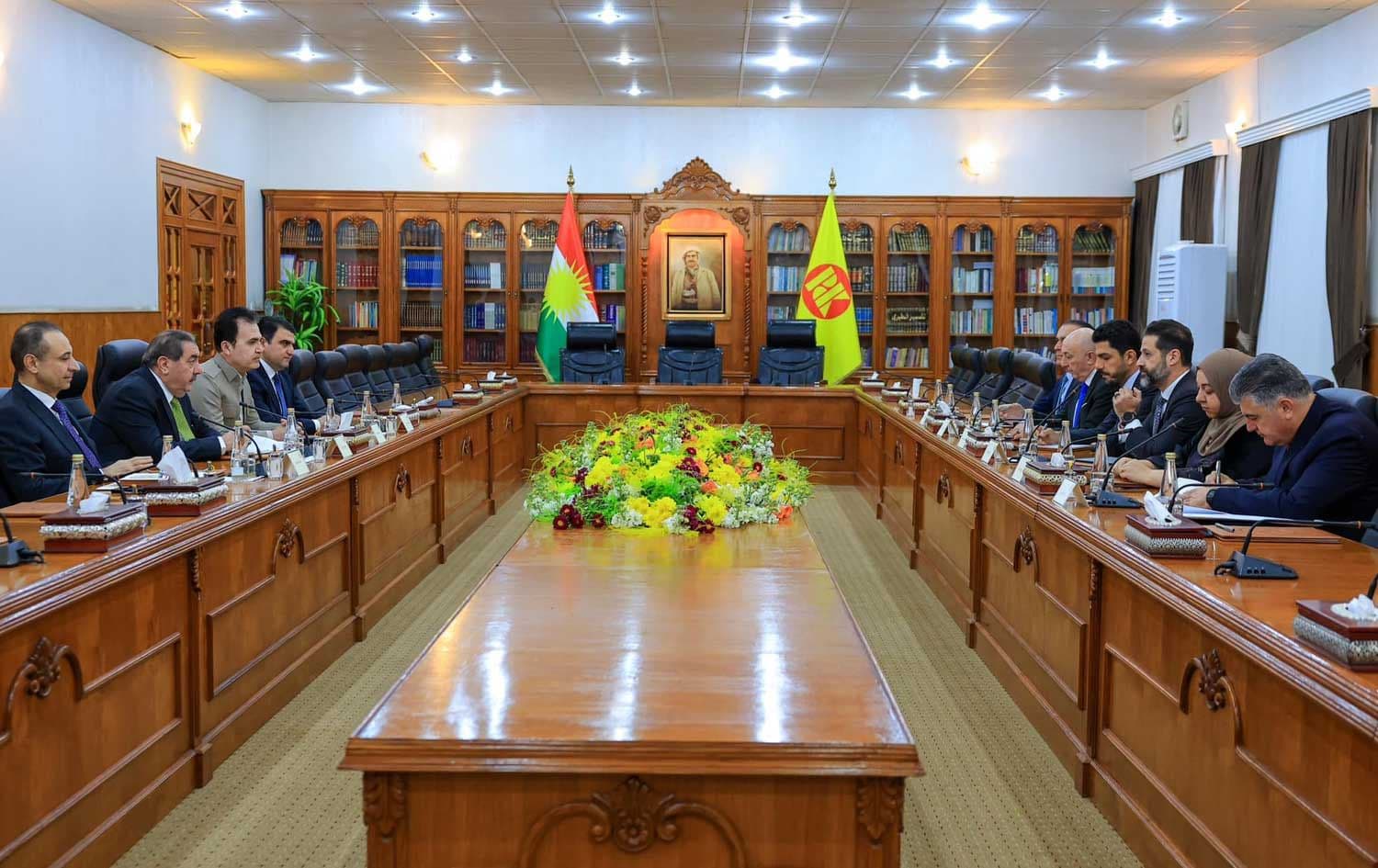 کۆبوونەوەی شاندی پارتی و یەکێتی لە پیرمام