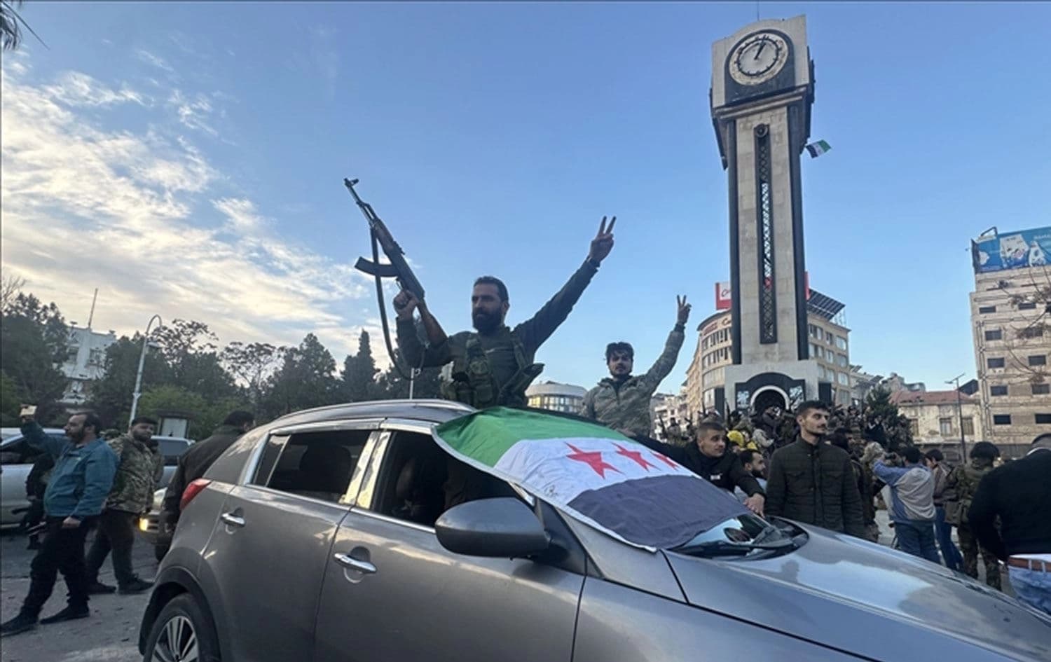 Şam'da HTŞ üyeleri Foto: AA