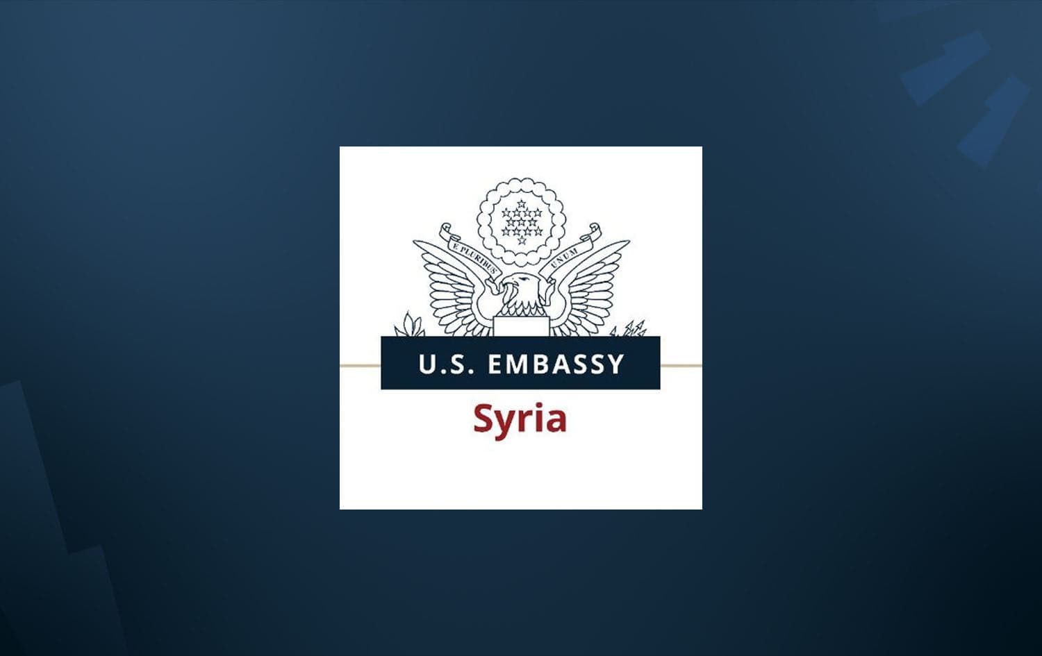 US embassy in Syria logo. Graphic: Rudaw