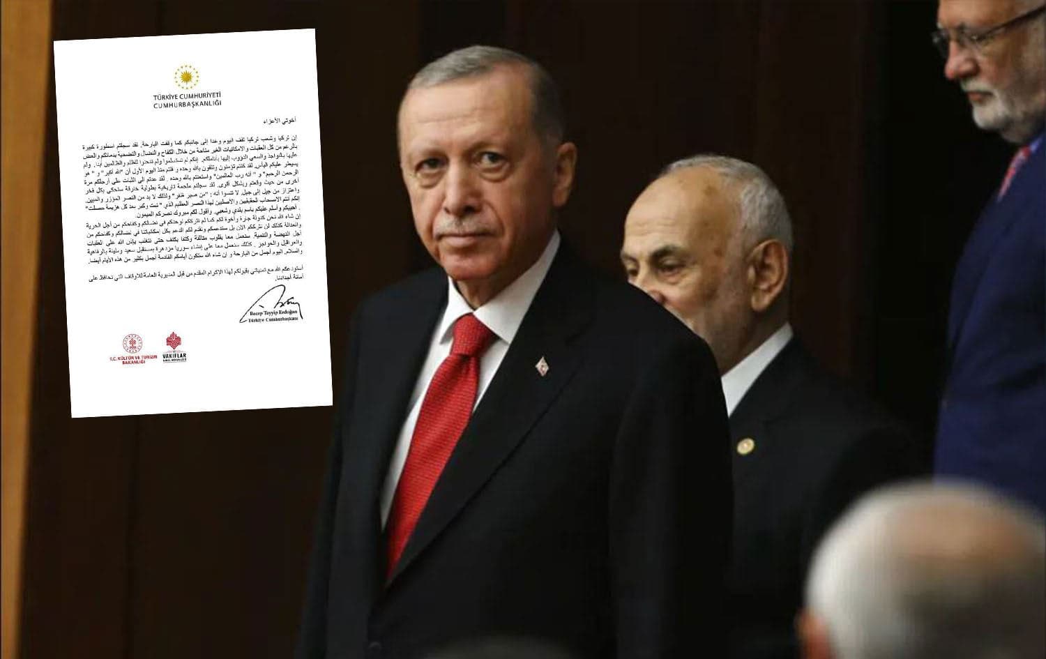 Erdoğan'dan Suriye halkına mektup