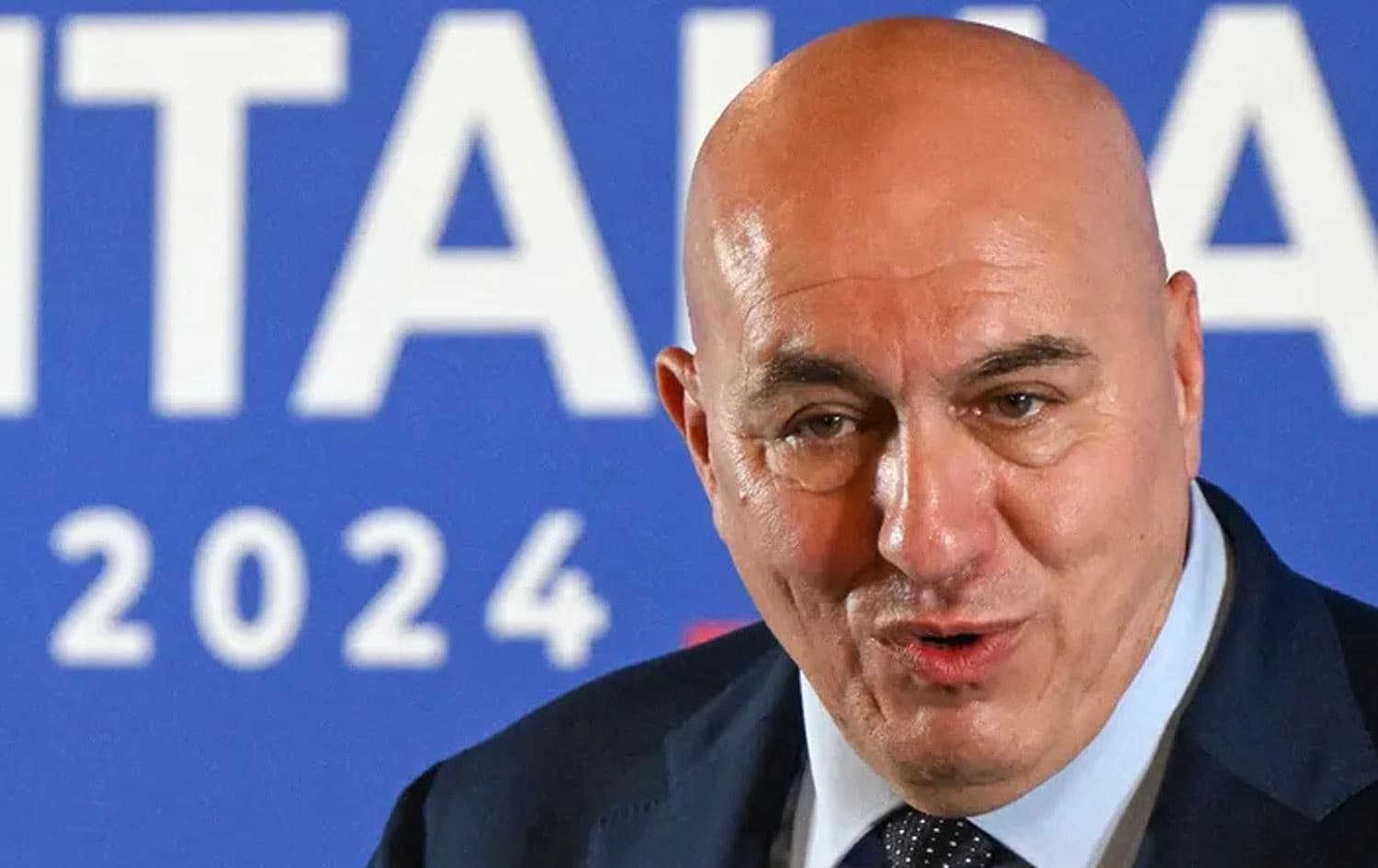 Italy's Defense Minister Guido Crosetto addresses media during a press conference as part of the Group of Seven (G7) Defence Ministers Summit at the Palazzo Reale in Naples, Italy, on October 19, 2024. Photo: AFP