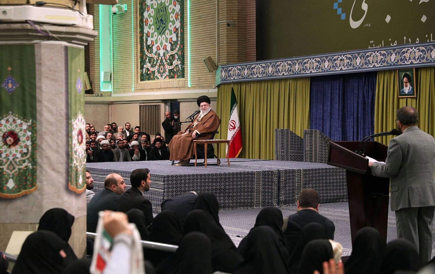 Iran's Supreme Leader Ayatollah Ali Khamenei speaking during a ceremony in Tehran on December 22, 2024. Photo: IRNA