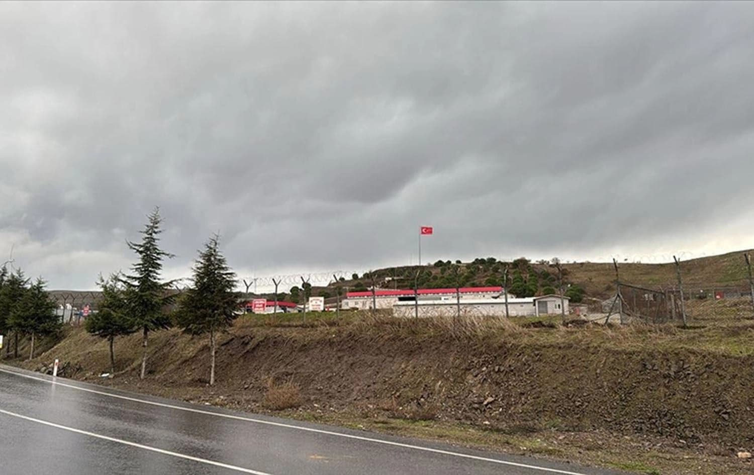 The site of the explosion in Balikesir province. Photo: AA