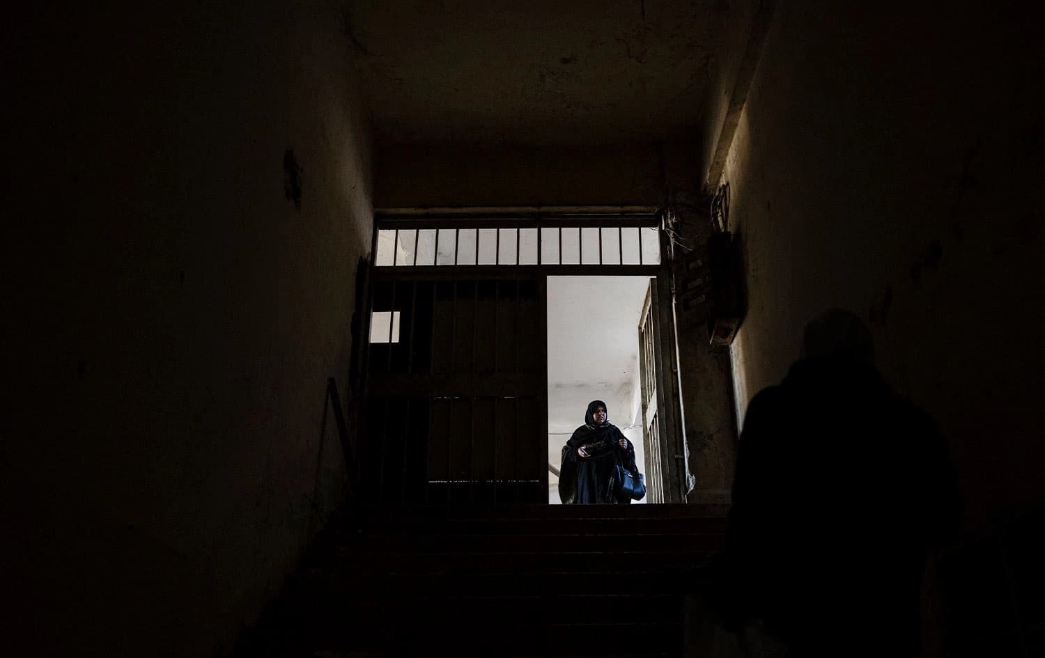 A Syrian man inspects the rooms the prison of Sednaya, north of Damascus on December 16, 2024. Photo: Sameer al-Doumy/AFP