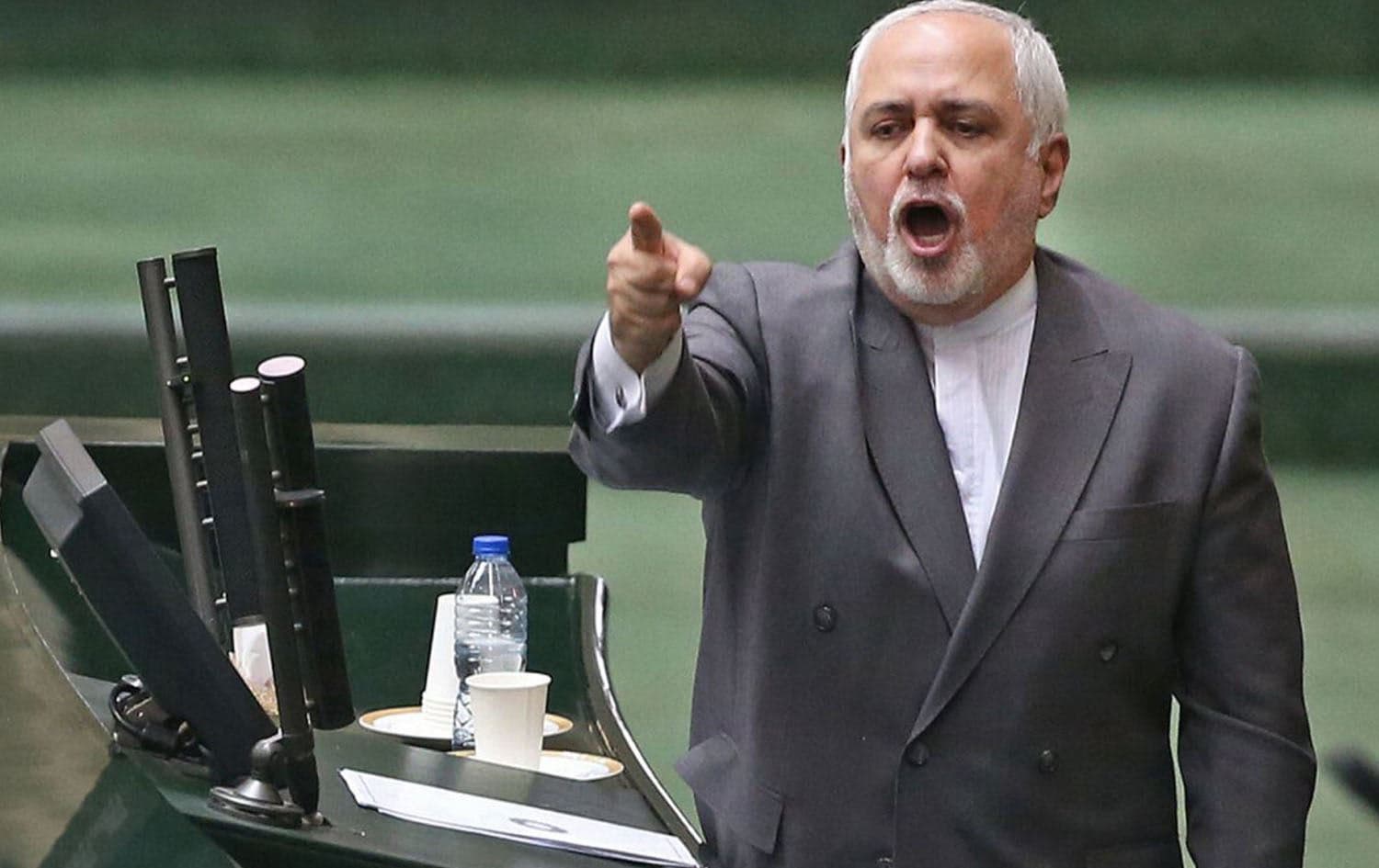 Javad Zarif addresses parliament in Tehran on July 5, 2020. Photo: ISNA