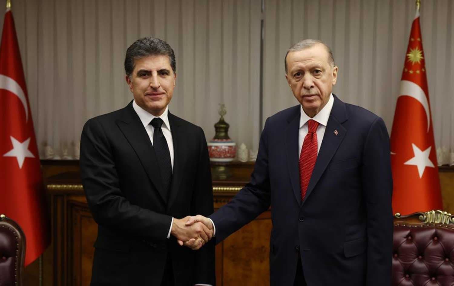 Nêçîrvan Barzanî û Recep Tayyîp Erdogan\ Wêne: Arşîv
