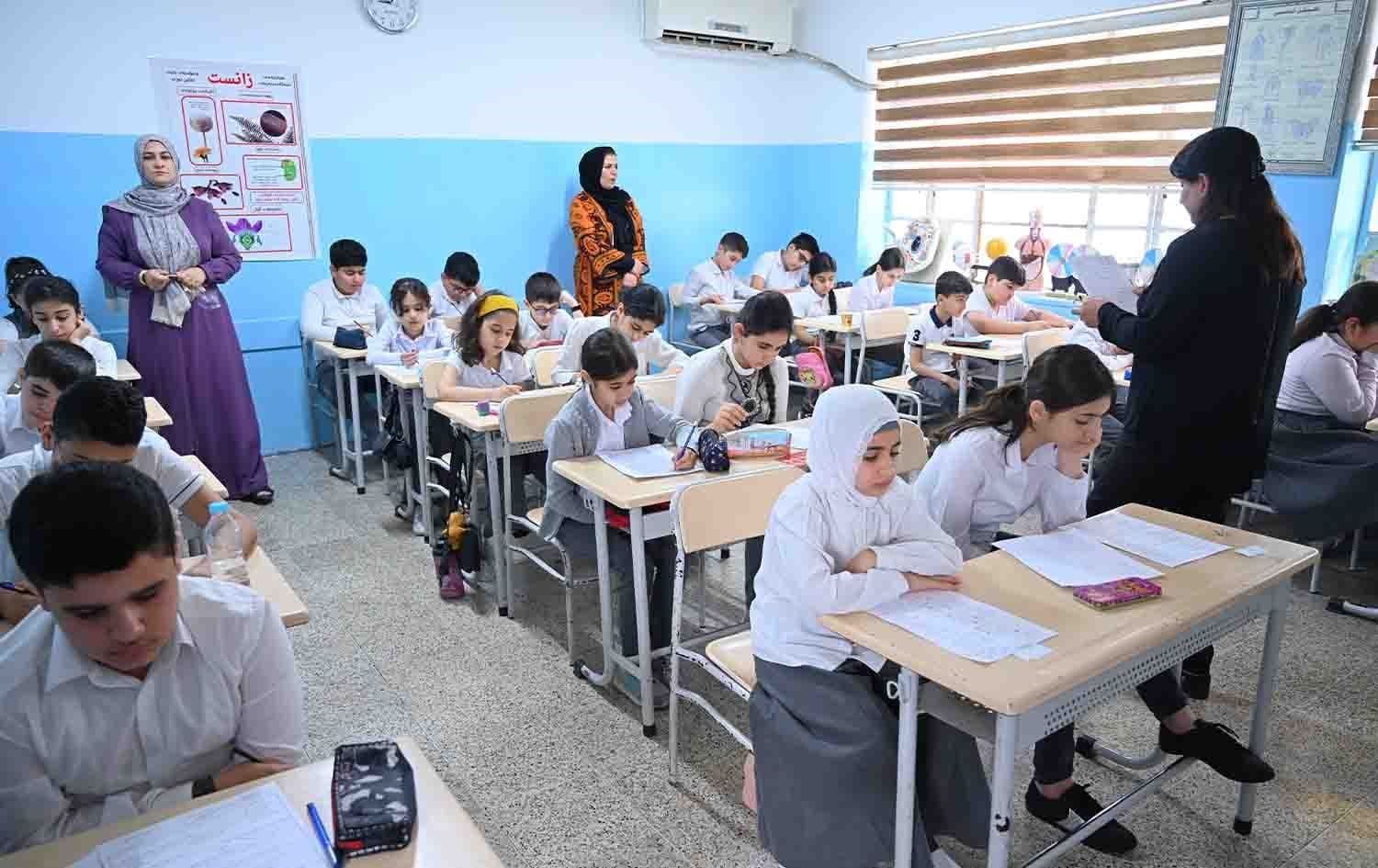 دیمەنی نێو پۆلێک لە قوتابخانەیەکی هەرێمی کوردستان. وێنە: بڵند تاهیر - رووداو/ئەرشیڤ