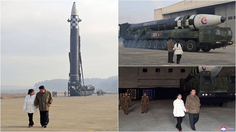 Kuzey Kore Devlet Başkanı Kim Jong Un ve kızı 