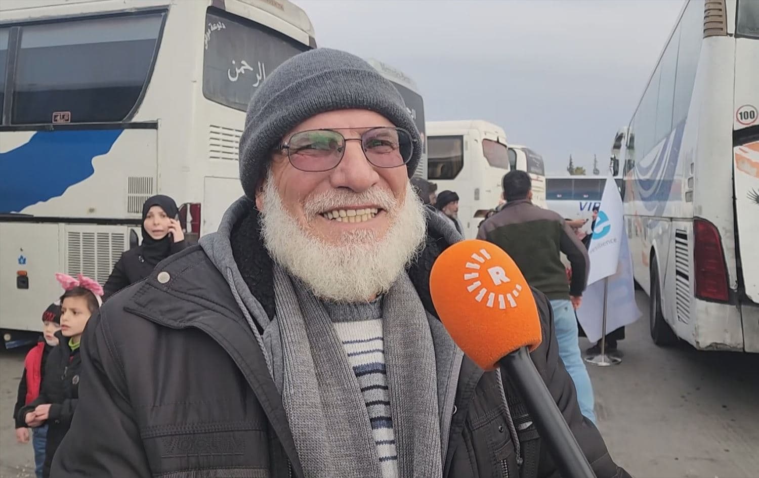 Hassan Shaker, a returning IDP, in Damascus on January 5, 2025. Photo: screengrab/Rudaw