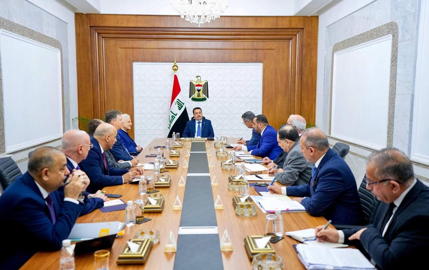 Iraqi Prime Minister Mohammed Shia’ al-Sudani heading a meeting with the UAE-based Crescent Petroleum representatives on January 7, 2025. Photo: Sudani’s office