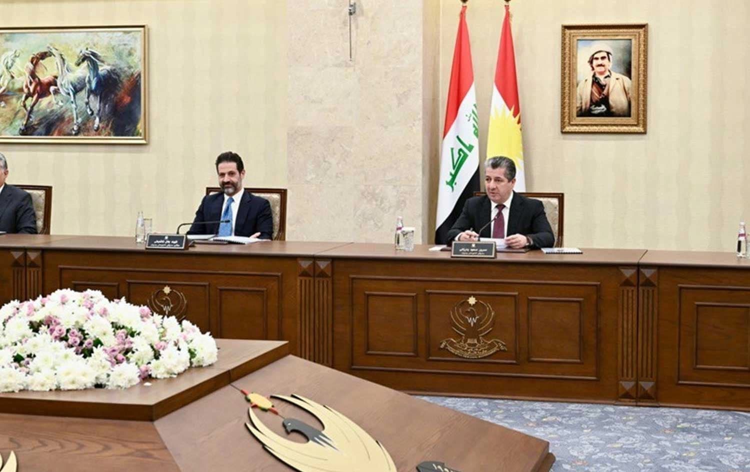 وێنەیەکی کۆبوونەوەی ئەنجوومەنی وەزیران