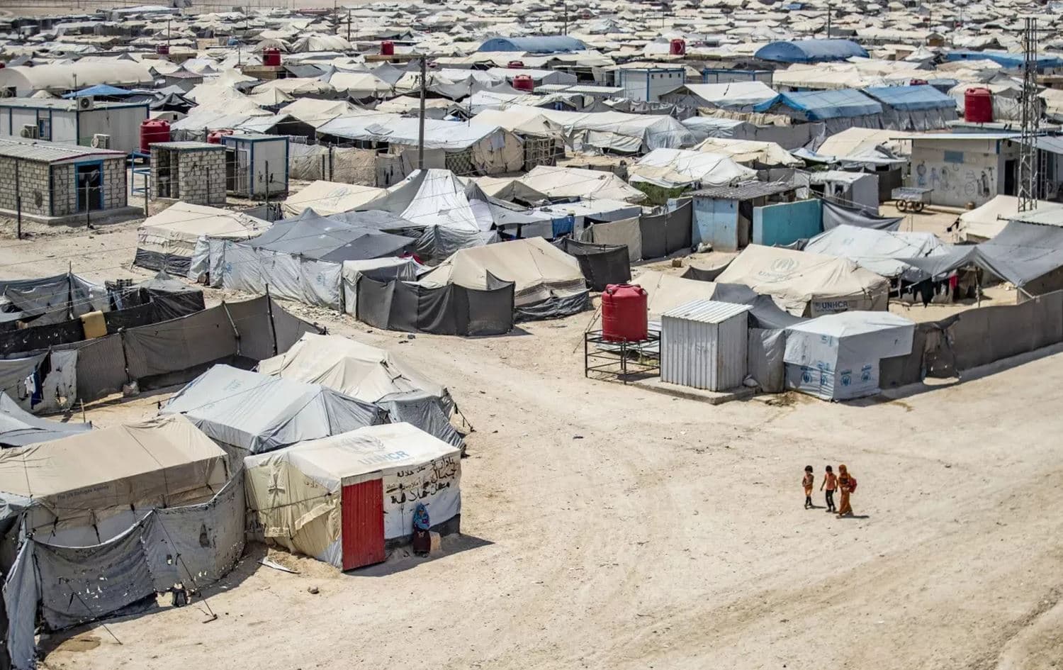 Al-Hol camp in northeast Syria's (Rojava) Hasaka province. Photo: AFP