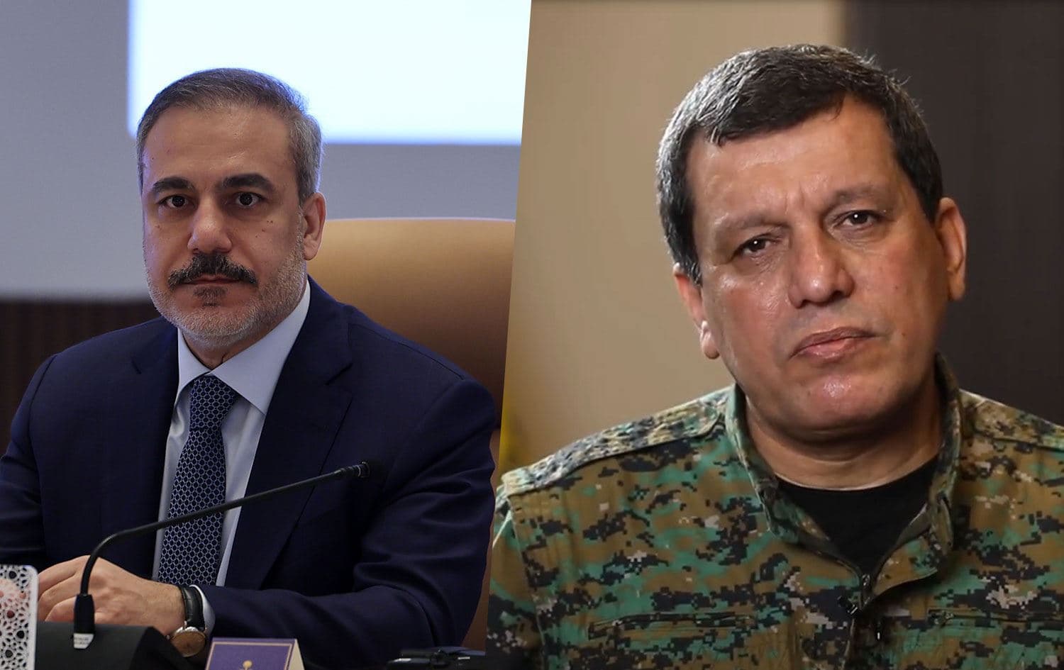 Hakan Fîdan û Mezlûm Ebdî \ Wêne: Rûdaw Grafîk