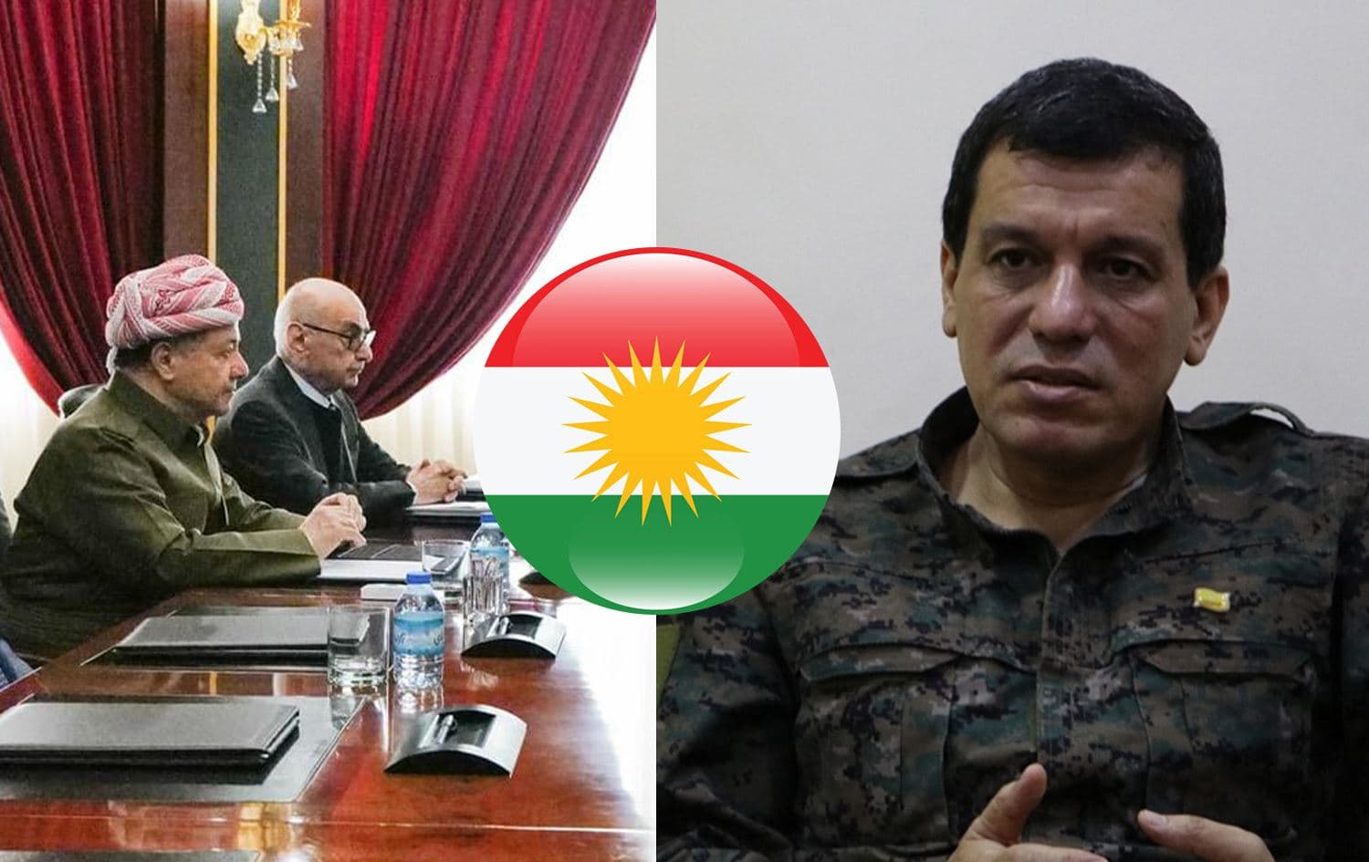 Nûnerê Serok Barzanî dê li Rojavayê Kurdistanê bi ENKS û Mezlûm Ebdî re bicive / Wêne: Rûdaw Grafîk