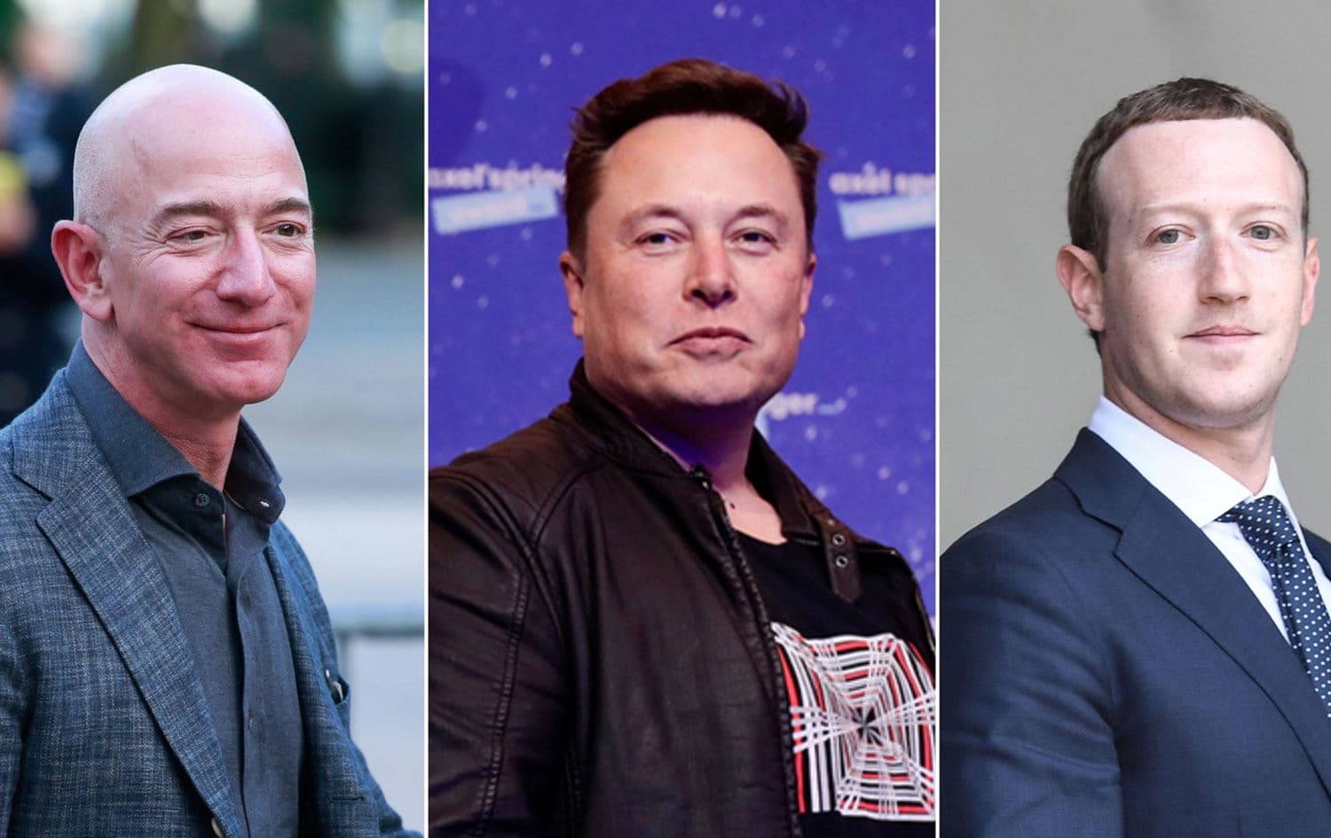 Bezos, Musk ve Zuckerberg / Foto: Arşiv