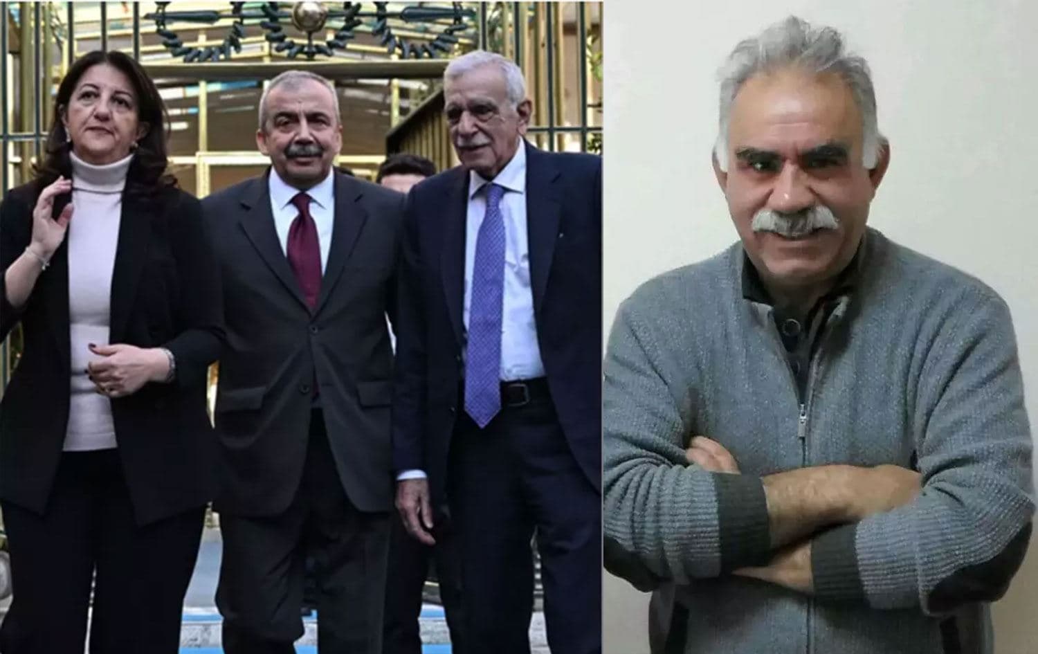 Heyeta Îmraliyê û Ocalan / Wêne: Rûdaw Grafîk 