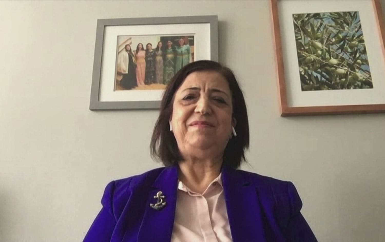 Sinam Mohamad, a Syrian Democratic Council (SDC) representative to the US, speaking to Rudaw on January 18, 2025. Photo: Rudaw