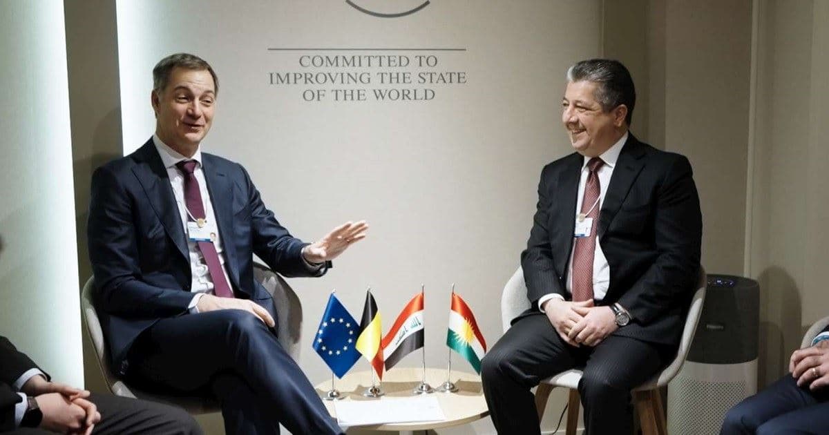 Alexander De Croo û Mesrûr Barzanî / Wêne: Hikûmeta Herêma Kurdistanê