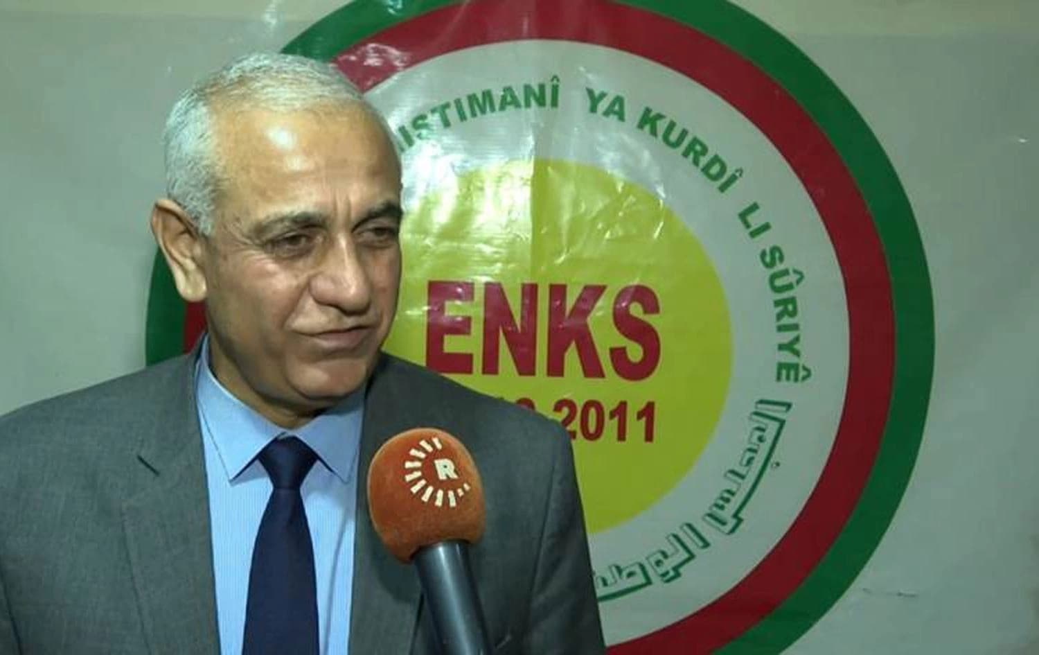ENKS leadership member Sulaiman Oso speaking to Rudaw on February 14, 2021. Photo: Rudaw